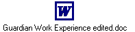 Guardian Work Experience edited.doc